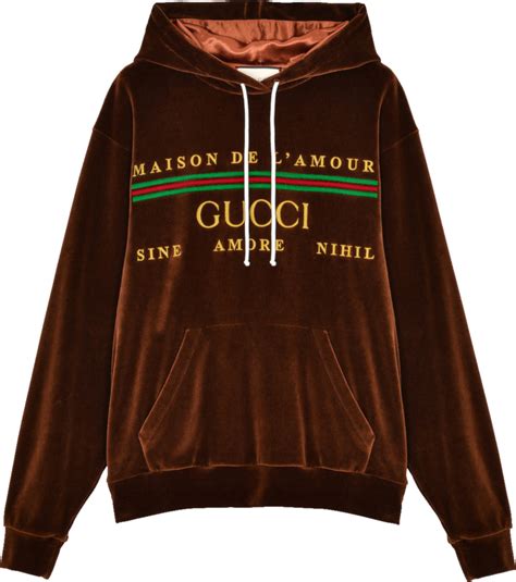 green velvet gucci hoodie|gucci laid back hoodie.